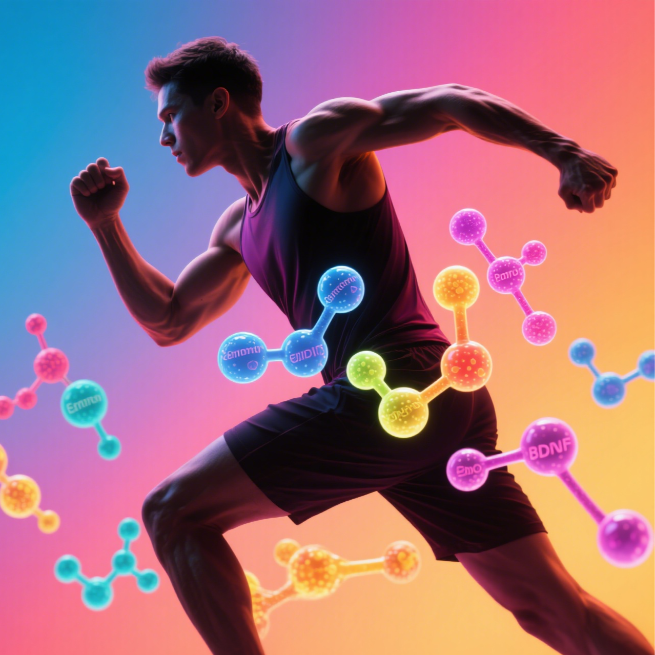 Runner outdoors smiling, experiencing runner’s high and exercise-induced happiness