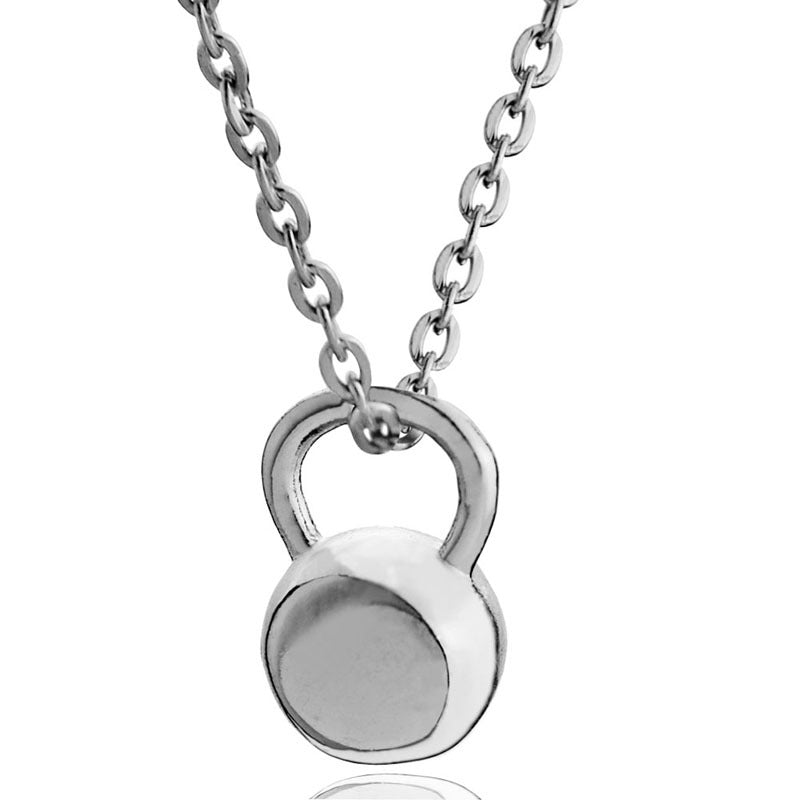 Mini Kettlebell Pendant Necklace