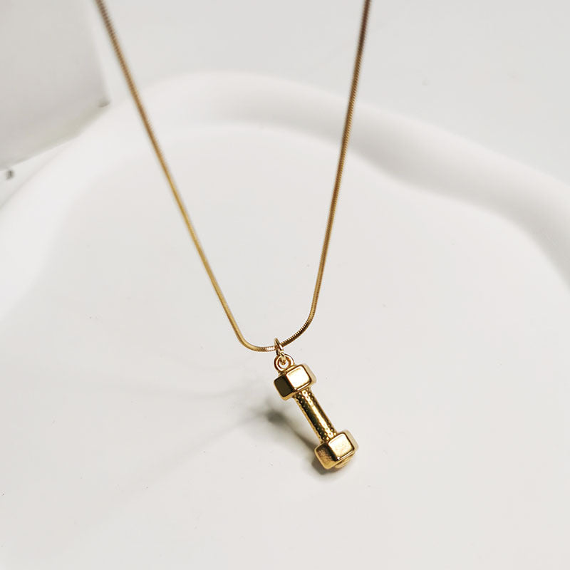 Mini Dumbbell Necklace – Strength in Simplicity