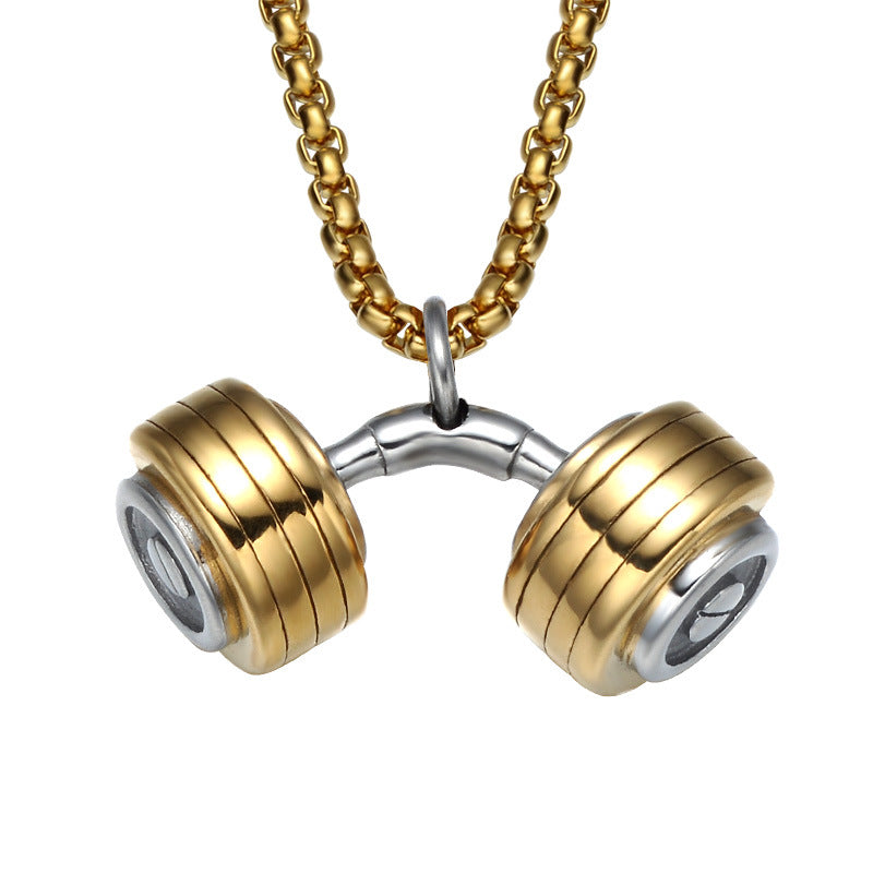Curved Dumbbell Necklace
