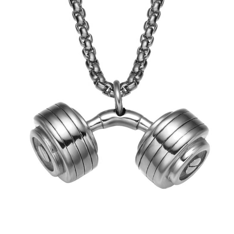 Curved Dumbbell Necklace