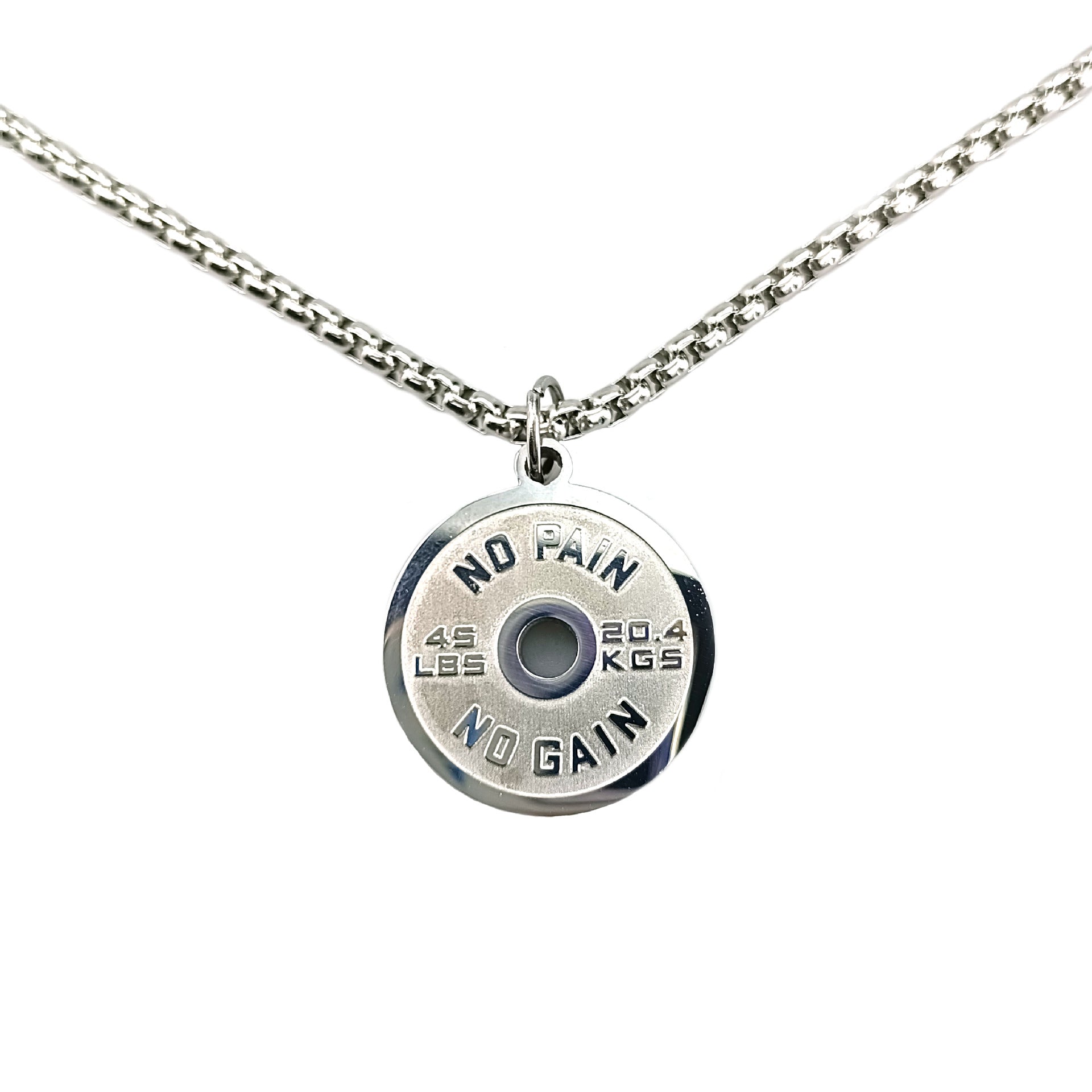 Barbell Fitness Necklace – No Pain, No Gain