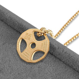 Barbell Fitness Necklace