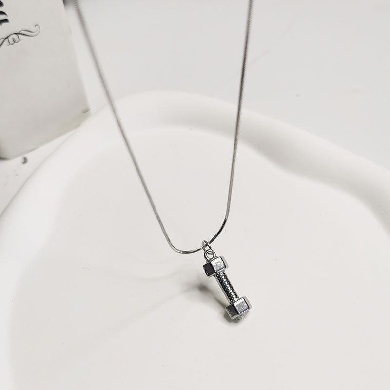 Mini Dumbbell Necklace – Strength in Simplicity
